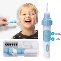 Ear Wax Removal Kit, Electric Ear Cleansing Tool Set, Ear Vacuum Cleaner Easy Earwax Remover Soft Prevent Ear-Pick Clean Tools Set for Adults Kids with LED Light and Storage Box.