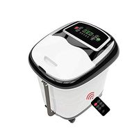 LEIGE Foot Tub,Foot Spa Bath Motorized Massager with Heat, Frequency Conversion, Adjustable Time & Temperature, Water Spray Bubble