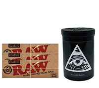 Herb Airtight Container Fresh Kettle with Raw Natural Rolling Papers 3 Count DC Crafts Nation-Illuminati