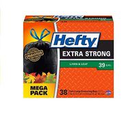 Hefty Strong Lawn & Leaf Large Garbage Bags - 39 Gallon, 38 Count (.2 Pack(38 Count))