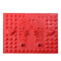 Acupressure Massage Mat Pain Relief Reflexology Foot Massage Mat Acupuncture Mat Pressure Point Mat Foot Massage Tool Portable Home Healthy Care Cushion