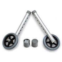 Walker Wheel Kit: 5 Inch Sport Wheels and Free Glide Caps