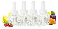 (4 Pack) Cranberry Plum Plug in Refills - Fits Air Wick® Scented Oil Warmers
