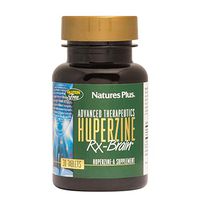 NaturesPlus Huperzine Rx-Brain - 50 mcg, 30 Vegetarian Tablets - Brain Support Supplement with Neuronutrients- Gluten-Free - 30 Servings