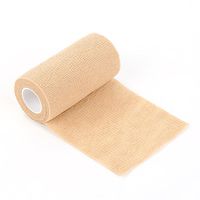 MINQISU Cohesive Bandage - 1PC First Aid Sports Wrap Tapes Bandages, Pet Vet Wrap Self Adherent Cohesive Tape Bandages Size 7.5cm x 4.5m (Skin Color)