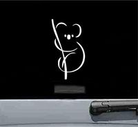 JS Artworks Koala Vinyl Decal Sticker (White)