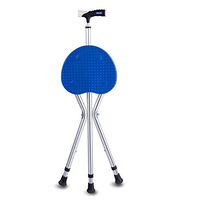 Folding Canes Seat Walking Stick Height Adjustment with LED 350 lbs Capacity