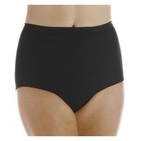 1-Pack Women's Maximum Absorbency Reusable Bladder Control Panties Black 1X (Fits Hip: 43-44")