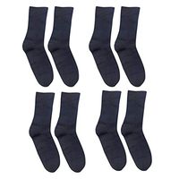 HEALLILY Elastic Socks 4 Pairs Diabetic Cotton Socks Soft Non-Binding Socksï¼ŒComfortable and Soft Socks for Patient Elderly Pregnant