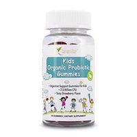 Naturelite Nutrition Kids Probiotic Gummies - Organic Immune Support Childrens Probiotics Supplement - Chewable Kid Multivitamin Gummy - Toddler Probiotic Vitamins for Digestive Health - 30 Gummies