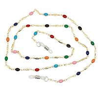 Charms Eyeglass Chain Holder Glass Enamel Beads Eyeglasses Retainer String