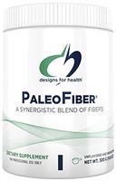Designs for Health PaleoFiber - 12 Fiber Blend Powder Unflavored + Unsweetened with Psyllium Husk + Apple Pectin (300g, 60 Servings)