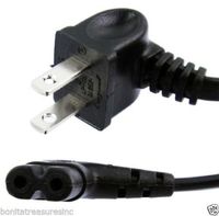 Samsung 3903-000853 Right Angle 2-Prong TV Power Cord, 5FT Length