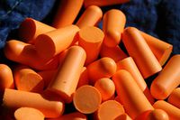 Ruddman Supplies - Soft Foam Noise Reduction/Ear Protection Uncorded Earplugs - 32 dB NRR - Orange - 200 Pair