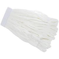 HUBERT Microfiber Large Looped End Mop with 5"W Headband White Case of 3