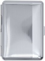 Silver Stripes (14 Kings) Metal-Plated Elastic Bands Cigarette Case & Stash Box