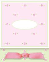 Small Pink Roses Baby Girl Printable Birth Announcement