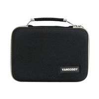 Diabetic Supplies Travel Hard Cover Cube Case Organizer Black with Gray Trim The Harlin by Vangoddy