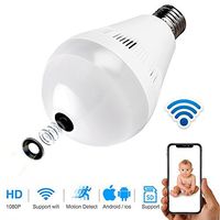 LED Light Bulb Camera, Ip Camera 360 Bulb Camera, Home Camera Security Wireless, Nanny Cam Pet Cam
