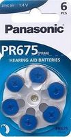 Panasonic Zinc Air 'Hearing Aid' Batteries Pr675Lh X 6