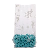 Snowflakes Cello Bags 5" X 3" X 11 1/2" Halloween - 1.2 mil Thick