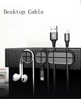WNX Cable Clips - Cord Organizer - Cable Management - Wire Holder System for Home, Office, Car, Nightstand, Desk Storage Accessories