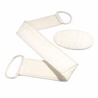 ULTNICE 2pcs Back Scrubber Strap Shower Sponge Pads Body Puff Bathing Pouf Exfoliator