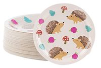 Disposable Plates - 80-Count Paper Plates, Hedgehog Party Supplies for Appetizer, Lunch, Dinner, and Dessert, Kids Birthdays, 9 x 9 Inches