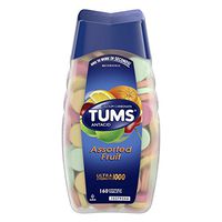 TUMS Antacid Chewable Tablets for Heartburn Relief 160ct, Ultra Strength, Assorted Fruit