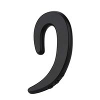 Ear Hook Wireless Earphone, Single Wireless Ear-Hook Bluetooth Headphones Bone Conduction Headphones Earphones, Non Ear Plug Headset with Mic (Black)