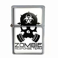 Wind Proof Dual Torch Refillable Lighter Zombie Design-006