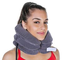 Neck Traction Neck Cervical Traction Collar Device for Neck and Back Pain Relief, Inflatable Spine Alignment Pillow