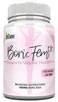 Boric Acid Vaginal Suppositories - 30 Count, 600mg (Recommended Dosage) - 100% Pure Made in USA