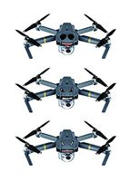 JS Artworks Vinyl Skin Sticker DJI Mavic pro 3M Shark Accessory Quad Drone Spark Phantom 4 Racing Stripe
