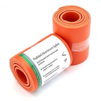Universal Aluminum Splint Rolled 36" - 2 Rolls, 5 Rolls, 10 Rolls - AsaTechmed - Sports, Home, First Aid (Orange, 5 Rolls)