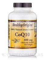 Healthy Origins - 100% Natural Trans-Isomer Kaneka Q10 (Ubiquinone) CoQ10 Clinical Strength 300 mg. - 150 Softgels