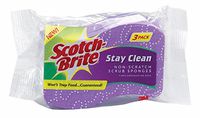 Scotch Brite 20203-8 Scotch-Brite Stay Clean Scrub Sponge 3 Count