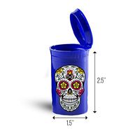 Day Of The Dead Skull First Aid Case Pill Container ID 7316B