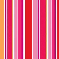 Hearts & Stripes Valentine Paper Beverage Napkins 18 Per Pack