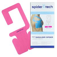 SpiderTech - Shoulder Spider - Precut kinesiology Tape - Right Shoulder -Pink/Red