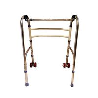 LJHHH Folding Rollator Walker,Adjustable Height 75-85Cm,Disabled Assisted Walking Collapsible,Lightweight Aluminium Walking Mobility Aid
