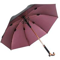 SJY Outdoor Reinforce Crutches Umbrella Non-Slip Boost Separable Elderly Crutch Portable Multifunction Crutches Umbrella Non-Slip Sunscreen and Windproof Umbrella,Red
