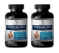 Testosterone Booster for Men Sexual Enhancement - Extreme Male Pills 2185 Mg - Male Enhancement Formula - longjack tongkat ali Extract - 2 Bottles 120 Tablets