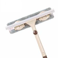 Universal glass squeegees stainless steel with double rod wiper