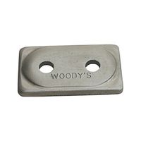 Woodys Double Digger Aluminum Support Plates - Natural - 5/16in. Thread ADD2-3775-B by Woody's