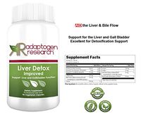 Liver Detox Improved | Liver & Gallbladder Support | Ox Bile + Milk Thistle + Beet Powder + Artichoke | 90 Vegetarian Capsules | By Adaptogen Research Pharmaceutical Grade