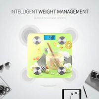Comfortable and Colorful Green Ball Bodyfat Scale Bathroomscale Body Scale Digital Weight Tracks 8 Key Compositions Analyzer Sync with Fitness Apps 400 Lbs