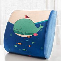 SPLY DTEM Memory Foam Waist Cushion - Premium Lumbar Support Pillow Lower Back Pain Relief, Protect and Soothe Your Back - Improve Your Posture - Soft and Sturdy Balanced Chair Pillows.