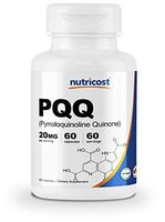 Nutricost PQQ (Pyrroloquinoline Quinone) 20mg, 60 Capsules - High Quality, Veggie Capsules, Non-GMO, Gluten Free