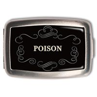 Retro-a-go-go! Poison Pill Box Vitamin Holder Pill Case